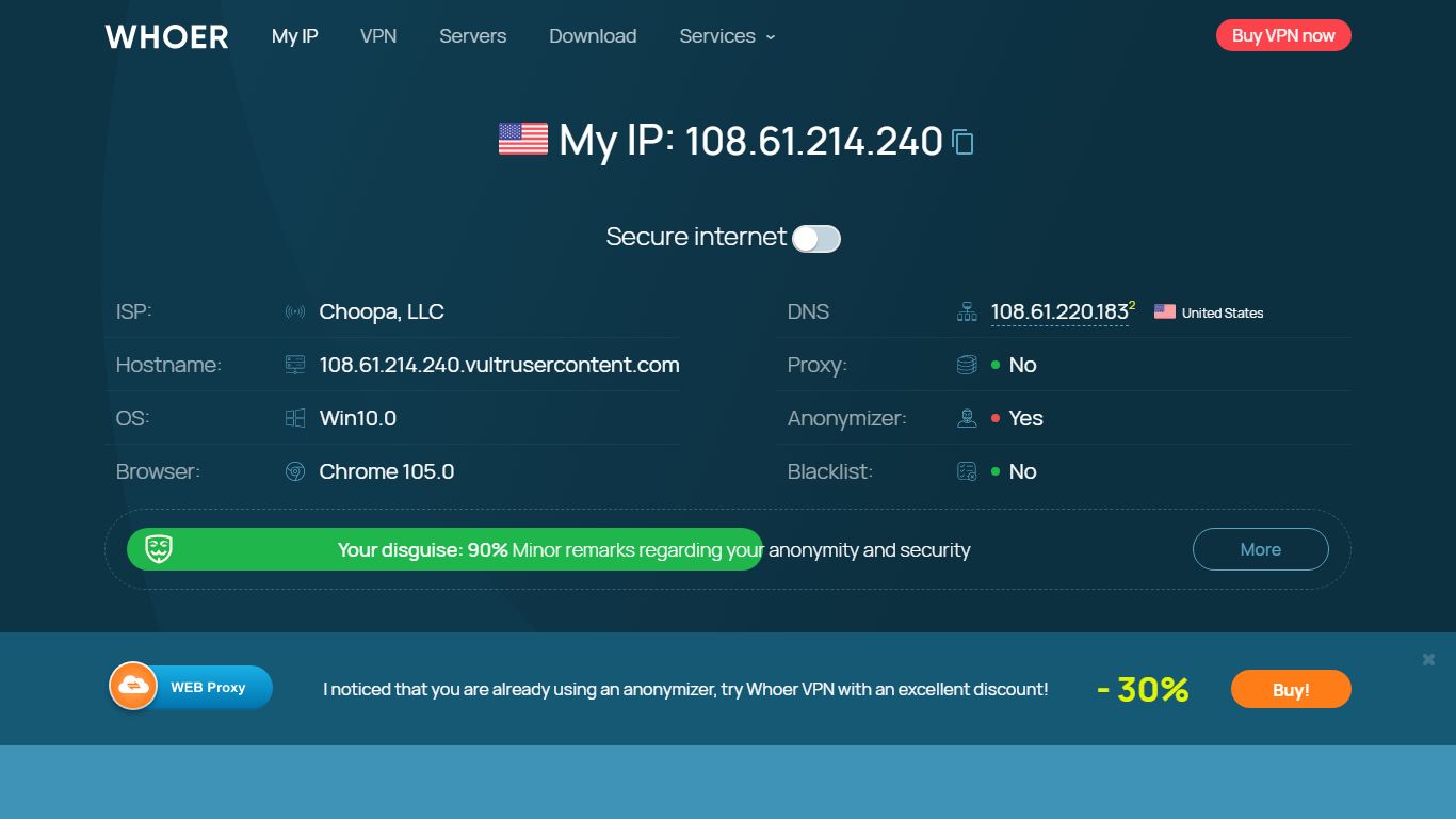 Find and check IP address